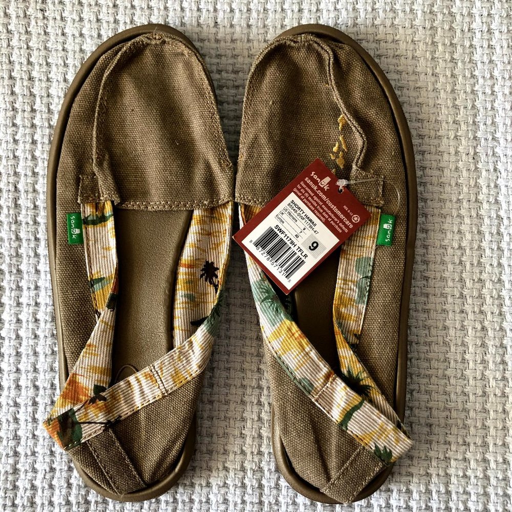 NWT Sanuk Shorty Hawaii Shoes Women's 9